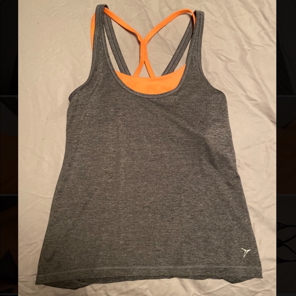 Athletic Tank Top with Built-In Sports Bra